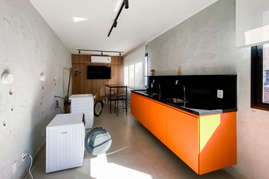 Área comum de apartamento para alugar com 1 quarto, 20m² em Bela Vista, São Paulo