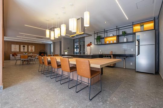 Espaço Gourmet de kitnet/studio à venda com 1 quarto, 25m² em Pinheiros, São Paulo
