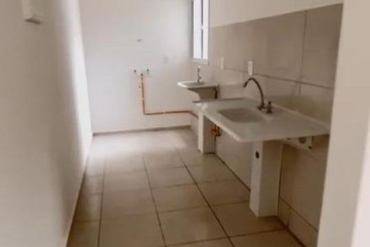 Sala/cozinha de apartamento à venda com 2 quartos, 45m² em Campo Grande, Rio de Janeiro