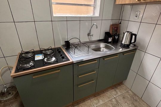 Cozinha de apartamento para alugar com 1 quarto, 40m² em Praia de Belas, Porto Alegre