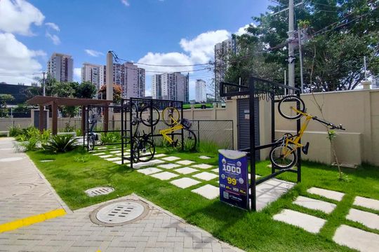 Área comum de apartamento para alugar com 2 quartos, 33m² em Jardim Caravelas, São Paulo