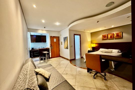 Apartamento à venda com 1 quarto, 32m² em Vila da Serra, Nova Lima