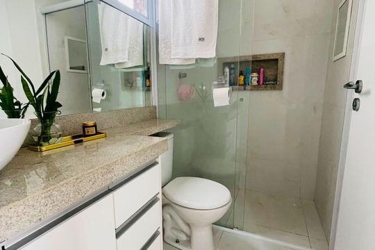 Banheiro de apartamento à venda com 2 quartos, 110m² em Jardim do Estádio, Santo André