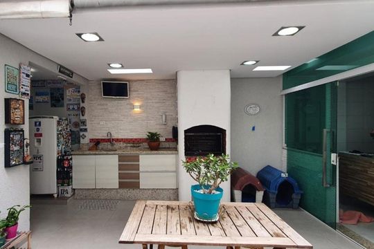 Churrasqueira de casa para alugar com 2 quartos, 125m² em Jardim Montreal, São Bernardo do Campo