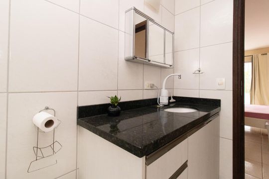Banheiro da Suíte de casa à venda com 3 quartos, 230m² em Santa Felicidade, Curitiba