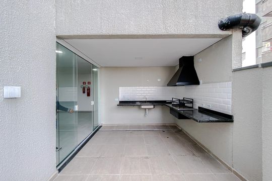 Área comum - Churrasqueira de apartamento para alugar com 1 quarto, 48m² em Mooca, São Paulo