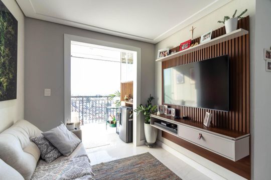 Sala de Estar de apartamento à venda com 3 quartos, 67m² em Chora Menino, São Paulo
