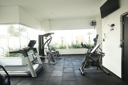 Área comum - Academia de apartamento para alugar com 2 quartos, 58m² em Parque das Nações, Santo André