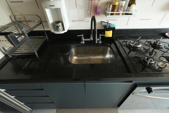 Cozinha de apartamento para alugar com 2 quartos, 58m² em Parque das Nações, Santo André