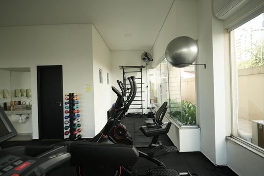Área comum - Academia de apartamento para alugar com 2 quartos, 58m² em Parque das Nações, Santo André