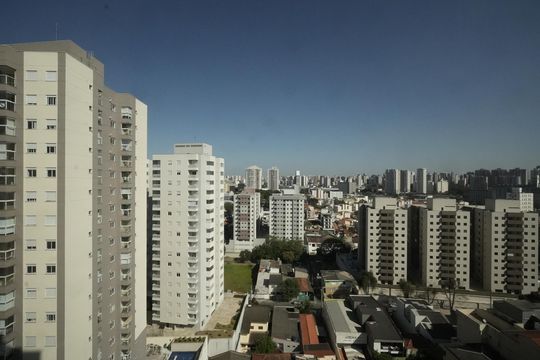 Varanda da Sala de apartamento para alugar com 2 quartos, 58m² em Parque das Nações, Santo André