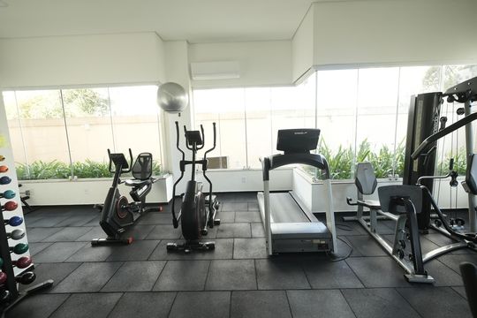 Área comum - Academia de apartamento para alugar com 2 quartos, 58m² em Parque das Nações, Santo André