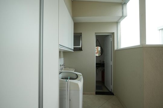 Área de Serviço de apartamento à venda com 2 quartos, 76m² em Vila Floresta, Santo André