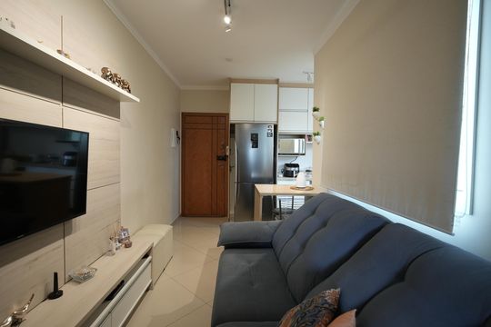 Sala de apartamento à venda com 2 quartos, 76m² em Vila Floresta, Santo André