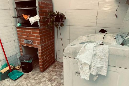 Área de serviço de casa à venda com 2 quartos, 80m² em Alto do Pari, São Paulo
