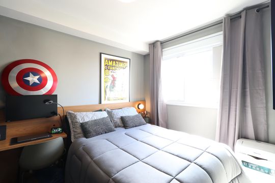 Quarto  de apartamento à venda com 1 quarto, 34m² em Vila Leopoldina, São Paulo