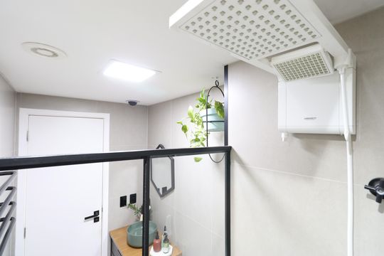 Banheiro  de apartamento à venda com 1 quarto, 34m² em Vila Leopoldina, São Paulo