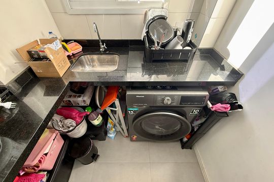 Área de Serviço de apartamento para alugar com 2 quartos, 35m² em Santo Amaro, São Paulo
