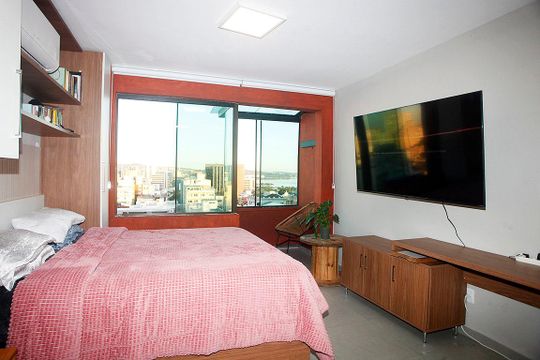 Studio - Sala / Quarto de kitnet/studio para alugar com 1 quarto, 36m² em Centro Histórico, Porto Alegre