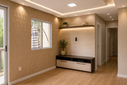 Sala de apartamento à venda com 3 quartos, 96m² em Parque Fazendinha, Campinas