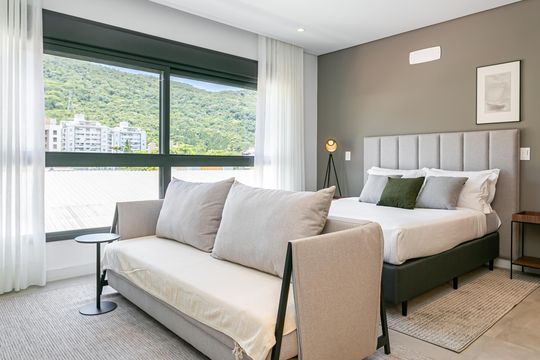 Apartamento para alugar com 1 quarto, 58m² em Saco Grande, Florianópolis