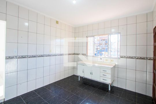 Cozinha de casa para alugar com 1 quarto, 80m² em Vila Guaraciaba, Santo André