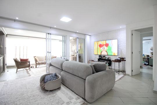 Sala de apartamento à venda com 3 quartos, 124m² em Mooca, São Paulo