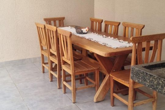 Área externa de casa à venda com 3 quartos, 210m² em Jardim Atlantico, Goiânia