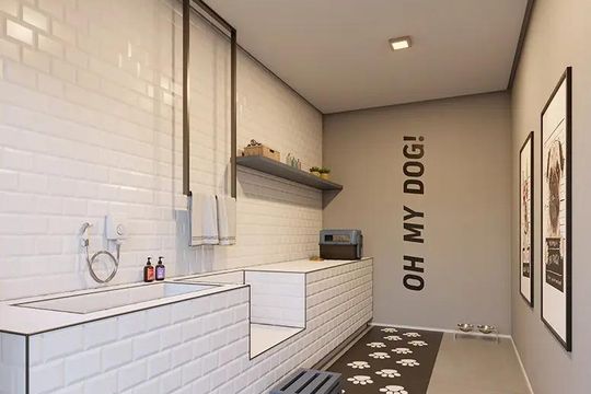 Sala para banho de pets de apartamento para alugar com 1 quarto, 29m² em Planalto Paulista, São Paulo