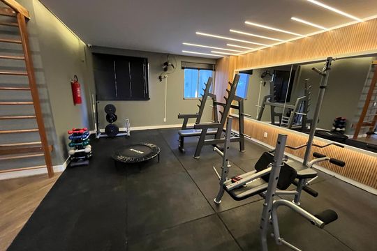Área comum - Academia de apartamento para alugar com 1 quarto, 35m² em Vila Andrade, São Paulo