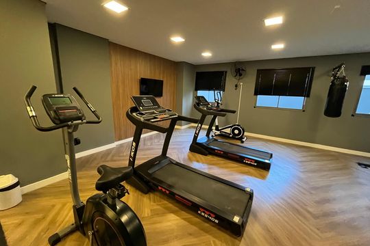 Área comum - Academia de apartamento para alugar com 1 quarto, 35m² em Vila Andrade, São Paulo
