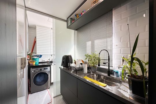 Cozinha de apartamento à venda com 2 quartos, 60m² em Independência, São Bernardo do Campo