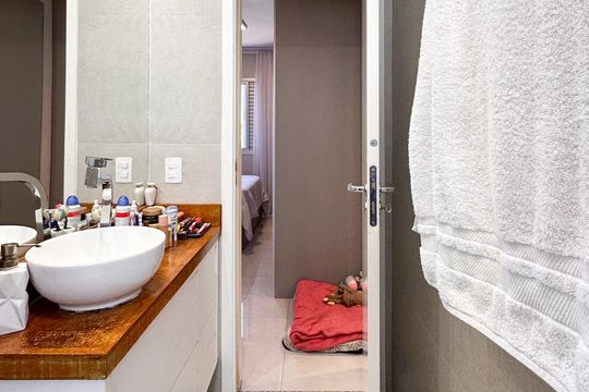 Banheiro da Suíte de apartamento à venda com 2 quartos, 60m² em Independência, São Bernardo do Campo
