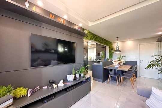 Sala de apartamento à venda com 2 quartos, 60m² em Independência, São Bernardo do Campo