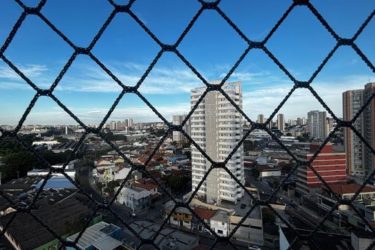 Varanda Sala Vista de apartamento à venda com 3 quartos, 114m² em Centro, Santo André