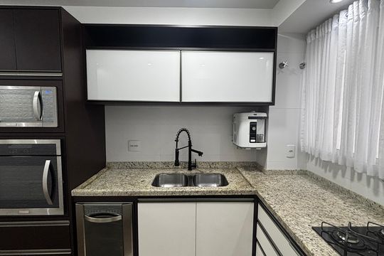 Cozinha de apartamento à venda com 3 quartos, 114m² em Centro, Santo André