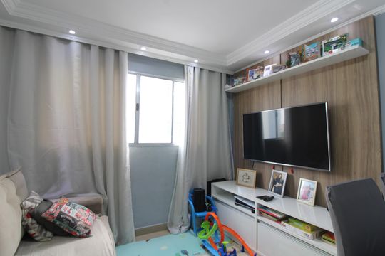 sala de apartamento à venda com 2 quartos, 57m² em Vila Paranagua, São Paulo