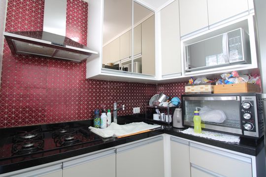 cozinha de apartamento à venda com 2 quartos, 57m² em Vila Paranagua, São Paulo