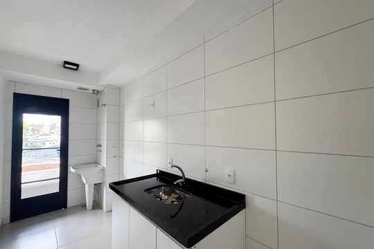 Cozinha  de apartamento à venda com 2 quartos, 52m² em Jardim do Mar, São Bernardo do Campo