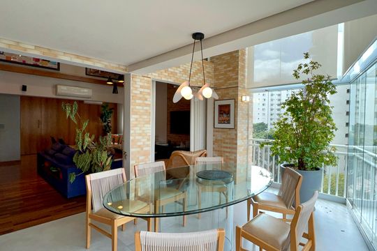 Varanda gourmet de apartamento à venda com 2 quartos, 151m² em Jardim Paulista, São Paulo