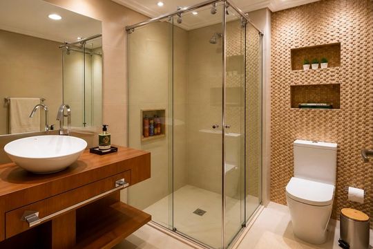 Banheiro social de apartamento à venda com 2 quartos, 57m² em Vila Formosa, São Paulo