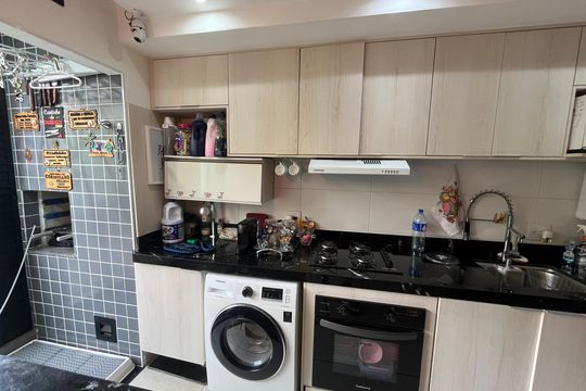 Cozinha de apartamento à venda com 2 quartos, 43m² em Jardim Ampliacao, São Paulo