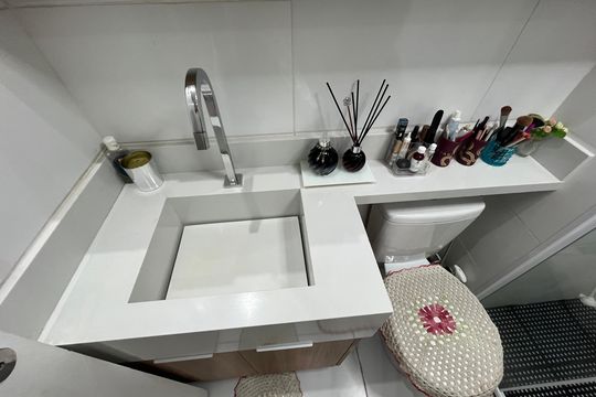 Banheiro - torneira de apartamento à venda com 2 quartos, 43m² em Jardim Ampliacao, São Paulo