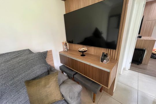 Detalhe Sala de apartamento à venda com 2 quartos, 43m² em Jardim Ampliacao, São Paulo