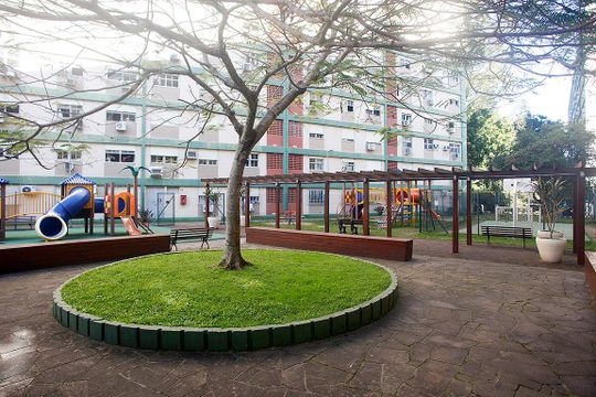 Área Comum - Playground de apartamento à venda com 1 quarto, 42m² em Jardim Botânico, Porto Alegre