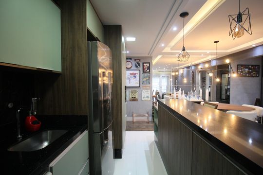 Cozinha de apartamento para alugar com 2 quartos, 75m² em Vila Andrade, São Paulo