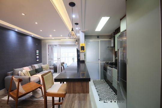 Cozinha de apartamento para alugar com 2 quartos, 75m² em Vila Andrade, São Paulo