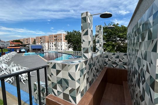Área comum - Piscina de apartamento para alugar com 2 quartos, 45m² em Pavuna, Nilópolis