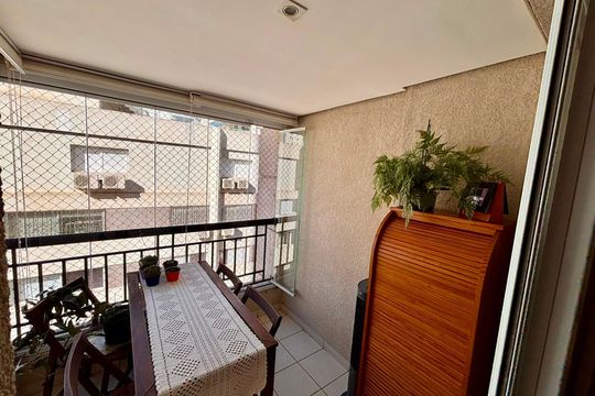 Varanda da Sala de apartamento à venda com 2 quartos, 71m² em Paraíso, São Paulo