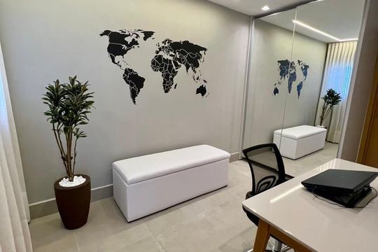 Quarto de apartamento à venda com 3 quartos, 97m² em Setor Bueno, Goiânia